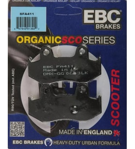 Ebc Sfa411 2001-2006 Suzuki Burgman AN 400 Uyumlu Arka Fren Balatası Organik Bal