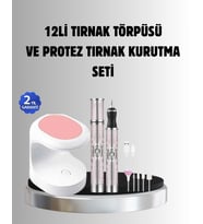 Tırnak Matkabı Ve Led Oje Kurutucu 2 li Profesyonel Bakım Seti