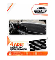 HYUNDAİ ELANTRA (2020-2026) Uyumlu Ön Torpido Koruma Kılıfı Halısı - Siyah Gri