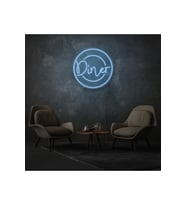 Restoranlara Özel Diner Yazılı Neon Tabela