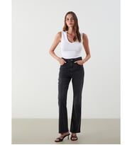 LCW Jeans Gri Dar Fit Flare Kadın Jean Pantolon