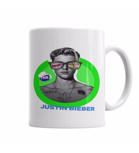 Justin Bieber Kupa Bardak Porselen