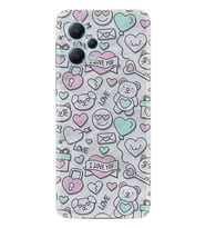 Xiaomi Redmi Note 12 4g Kılıf Resimli Desenli Silikon Platinium Series I Love You 1882