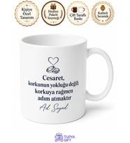 Evlilik Teklifi Hazırlığı Yapan Damada Cesaret Kahvesi Kupası Hediye Bardak