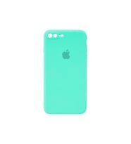 IPHONE 7 PLUS/ 8 PLUS UYUMLU TURKUAZ RENK LOGOLU İÇİ KADİFE LANSMAN KILIF