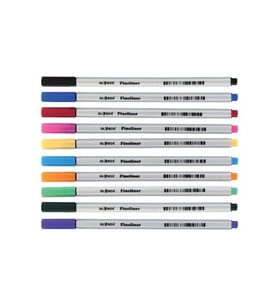 Globox Fineliner Keçe Uçlu Kalem 10 Renk Pvc Kutu