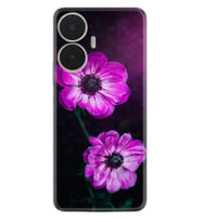 Realme C55 Kılıf Resimli Desenli Silikon Platinium Series Çiçekler 1869