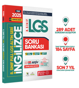 8.Sınıf Full LGS Altın Seri (FULAS) İNGİLİZCE MEB Çıkmış Soru Bankası Modüler Seti Çözümlü