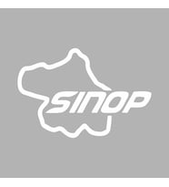 Sinop Harita Araba Sticker siyah 16x11 CM (Beyaz)