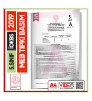2019 5.Sınıf İOKBS BURSLULUK MEB Tıpkı Basım Çıkmış Soru Kitapçığı Video/PDF Çözümlü Türkiye Geneli