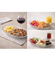 Elegant Dikdörtgen Meze & Servis Tabağı (1 Adet – 27×16 cm)