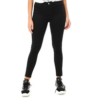 Kadın Yüksek Bel Dar Paça Skinny Fit Jeans Slim Fit Denim Jean Kot Pantolon (Siyah)