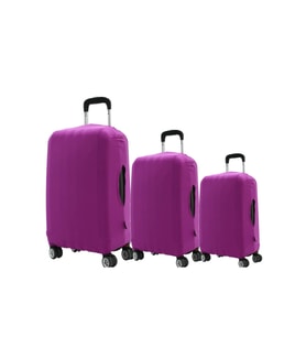 My Fuşya VALİZ KILIFI / BAVUL KORUYUCU ÖRTÜSÜ Büyük, Orta, Kabin Boy Set