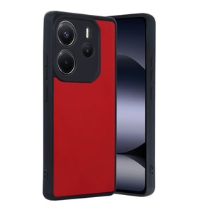 Redmi Note 14 4G Kılıf Aras Deri Kapak - Kırmızı