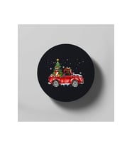 Boxer Dog Christmas Rides Red Truck Funny Xmas Cute Gift T Bardak Altlığı