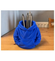 Alvera Kapüşonlu Sweatshirt Kalemlik – 3D Baskı Masaüstü Organizer-Mavi