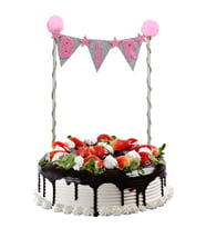 Pasta Süsü 27cm x 15cm, BİR - Pembe (STD)