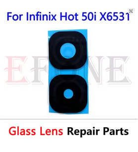 Infinix Hot 50i için Arka Kamera Cam Lens Kapağı Yapışkanlı Etiketli Tamir Parçaları