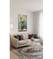 SARI ORKİDE   Rulo Tuval Üzeri Canvas Baskı – Premium Çözünürlük, Çerçevesi (Çok Renkli)