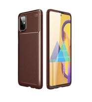 Lexroo Galaxy M51 Kılıf Negro Silikon Kılıf - Kahverengi