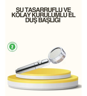Su Basıncını Artıran Sızdırmaz Duş Başlığı
