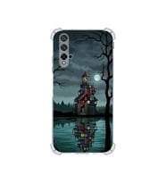 PrintiFy Huawei Honor 20 ile Uyumlu Deneysel Serisi Su Tasarımlı Uv Baskılı Köşe Korumalı Antişok Kılıf