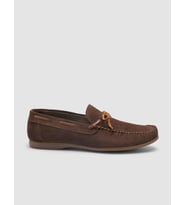 %100 Hakiki Deri Kahverengi Süet Erkek Loafer
