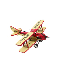 Dekoratif Metal Uçak Çift Kanatlı 1510E-5415 Model-M80