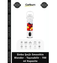 Özel Üretim Buz Kırıcı Güçlü 4500mAh Sinbo Şarjlı Smoothie Blender Taşınabilir 700 ml Kapasite