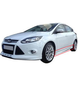 Ford Focus 3 HB - Sedan (2012-2015) Yan Marşpiyel Seti (Plastik)