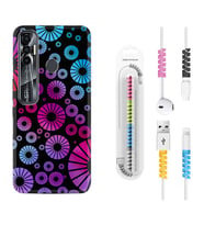 Tecno Spark 6 6 Go 8C 8 Pro 7 7 Pro Kılıf Kablo Koruma Spiral Silikon Daireler 1751