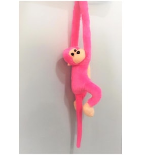 Sesli Pelüş Maymun 30 Cm (Çok Renkli)