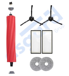Roborock Q REVO PRO-S-MAXV Uyumlu 1 Ana Fırça 2 Yan Fırça 2 Filtre 2 Mop PKT-iasgf0000556