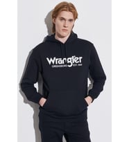 W212026001 Wrangler Kapüşonlu Erkek Sweatshirt Black (Siyah)