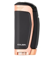 Colibri E3 3 Torch Pürmüz Siyah - Rose Gold Puro Çakmağı TR9935