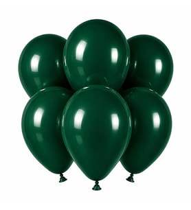Zümrüt Yeşil Renk Lateks Pastel Balon (30 cm) - 6 Adet