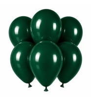 Zümrüt Yeşil Renk Lateks Pastel Balon (30 cm) - 6 Adet