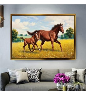 Altın Çerçeveli dekoratif tablo a1208 (Gold)