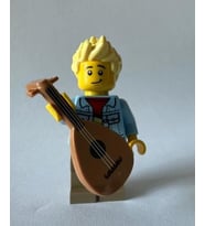 Orjinal Lego Minifigür Boy wiht Guitar