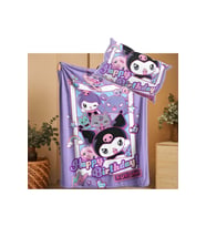 KUROMİ TEMALI BEBEK ÇOCUK WELSOFT YUMOŞ BATTANİYE & YASTIK KILIFI UYKU SETİ