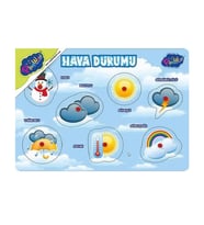 Playwood Ahşap Tutmalı Puzzle Hava Durumu ONY285