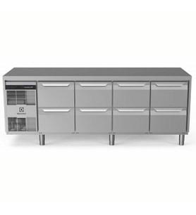 Electrolux Professional Endüstriyel Soğutmalı Tezgah, "heavy Duty", Aısı304, -2°/+10°c, Dijital, Tropikal - 590 Lt, 8x½ Çekmeceli EH4HBBBBB