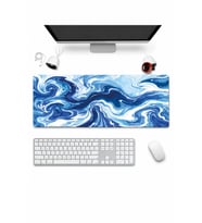 SonicTouch Klavye Mousepad 32x70cm Dikişsiz Pürüzsüz Sıvı Geçirmez Kaymaz Taban Buzul Girdabı