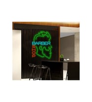 BARBER SHOP Yazılı ve Şekilli Neon Tabela