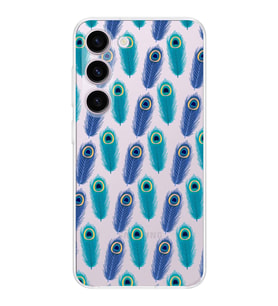 PrintiFy Samsung Galaxy S24 Plus ile Uyumlu 1mm Slim Fit Nazar Boncuğu 4 Baskılı Şeffaf  Kılıf