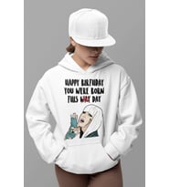 Tasarım Lady Gaga Baskılı Unisex Oversize Şarkıcı Hoodie