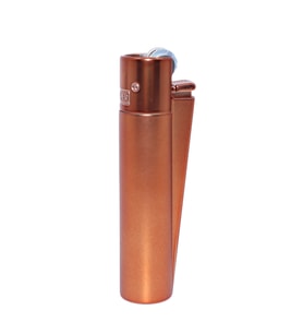 Clipper Özel Kutusunda Metal Çakmak - Koyu Rose Gold Mat (Brushed Dark Rose Gold) (Bakır- Altın)