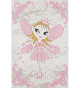 Eliana Home Baskılı, Yıkanabilir Kaymaz Taban Çocuk Halısı LNA4063 100x150 cm (Pembe)