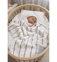 %100 Pamuklu 8 Katlı Multi Müslin Bebek Çocuk Battaniyesi – XL (120x100 cm)