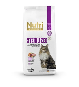 Nutri Feline 2Kg Yetişkin Somon Etli Adult Sterilized Kedi Maması